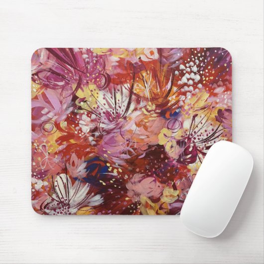 Hübsche, helle Blumenmouse Mat Pad 1 Mousepad (Mit Mouse)