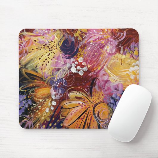 Hübsche, helle, florale Maus Mat Pad 4 Mousepad (Mit Mouse)