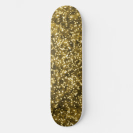 Hübsche, helle, gelbe Imitate Glitzer Design Skateboard