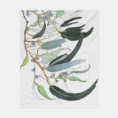 hübsche, hellgrüne Zahnfleischblume Fleecedecke (Vorderseite)