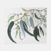 hübsche, hellgrüne Zahnfleischblume Fleecedecke (Vorderseite (Horizontal))