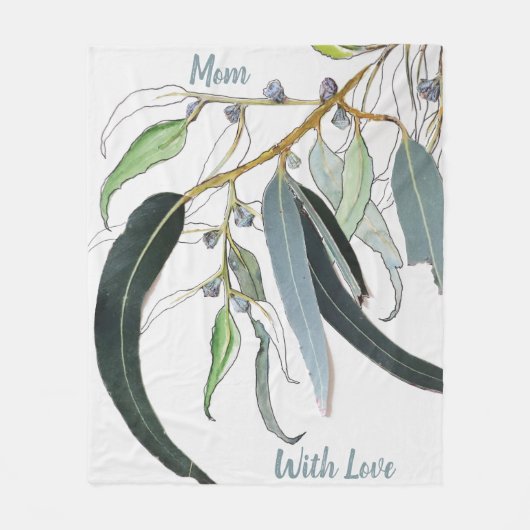 hübsche, hellgrüne Zahnfleischblütenfarbe mit Name Fleecedecke (Vorderseite)