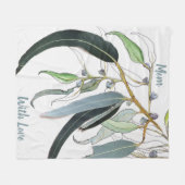 hübsche, hellgrüne Zahnfleischblütenfarbe mit Name Fleecedecke (Vorderseite (Horizontal))