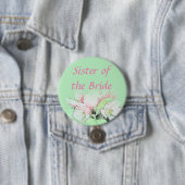 Hübsche hellrosa Apfelblüten Schwester der Braut Button (Beispiel)