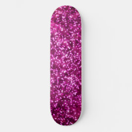 Hübsche, hellrosa Imitate Glitzer Design Skateboard