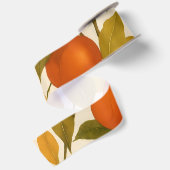 Hübsche Herbst-Herbstlaube Orange Tree Satinband (Rückseite)