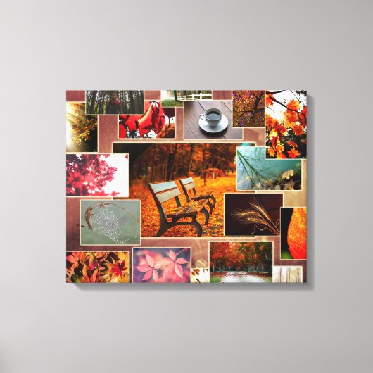 Hübsche Herbst- und Herbstkollektion Leinwand (Vorderseite)