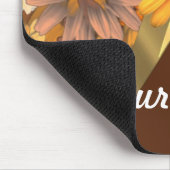 Hübsche Herbstblumenmuster Mousepad (Ecke)