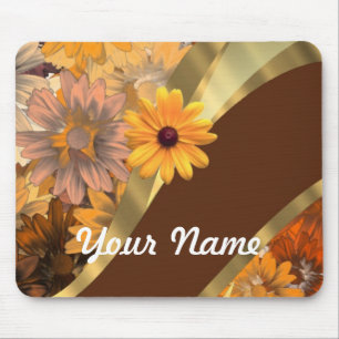 Hübsche Herbstblumenmuster Mousepad