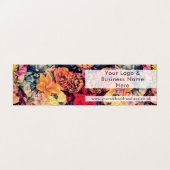 Hübsche Herbstfarben, rustikale Blume Visitenkarten (Außenseite Aufgefaltet)