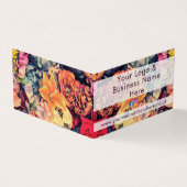 Hübsche Herbstfarben, rustikale Blume Visitenkarten (Vorderseite)