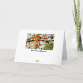 Hübsche Herbstlaub Herbstsegnung Karte (Rückseite)