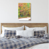 Hübsche Herbstleaves Bergstrasse Canvas drucken Leinwanddruck (Insitu (Schlafzimmer))