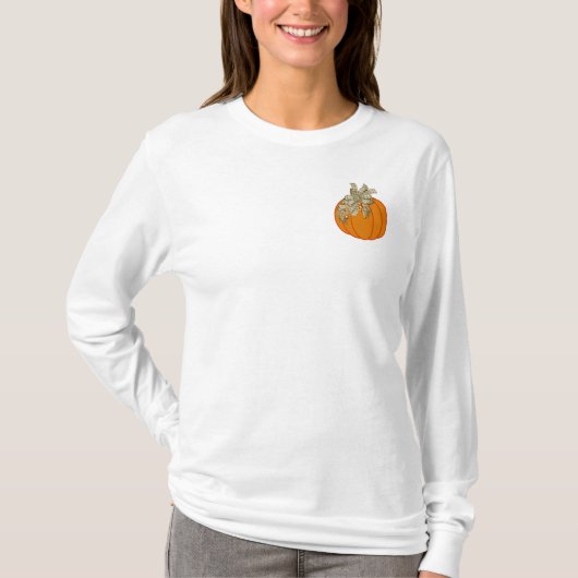 Hübsche Herbstsaison Pumpkin Design 2 T - Shirt (Vorderseite)