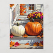 Hübsche Herbststufen | Happy Thanksgiving Postkarte (Vorderseite)