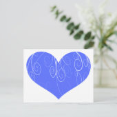 Hübsche Herzen Postkarte (Stehend Vorderseite)