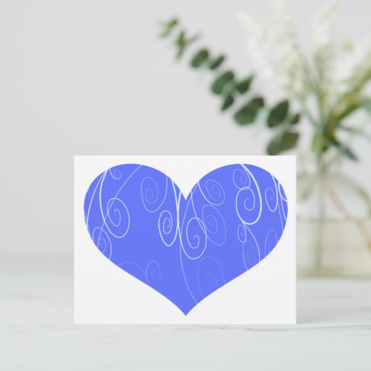 Hübsche Herzen Postkarte (Stehend Vorderseite)