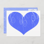 Hübsche Herzen Postkarte (Vorne/Hinten)