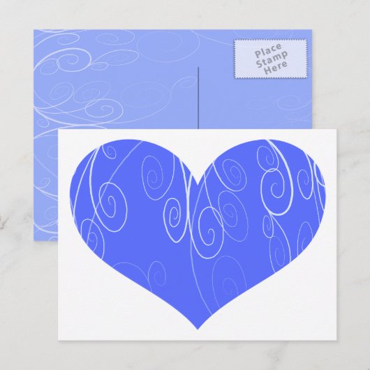 Hübsche Herzen Postkarte (Vorne/Hinten)