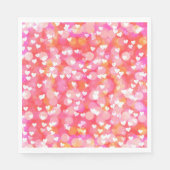 Hübsche Herzen Serviette (Vorderseite)