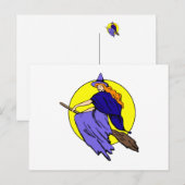 Hübsche Hexe Postkarte (Vorne/Hinten)