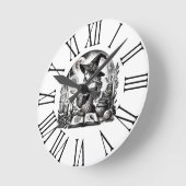Hübsche Hexenapotheke macht Ihre eigene Magie Runde Wanduhr (Winkel)