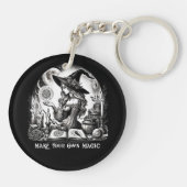 Hübsche Hexenapotheke macht Ihre eigene Magie Schlüsselanhänger (Rückseite)