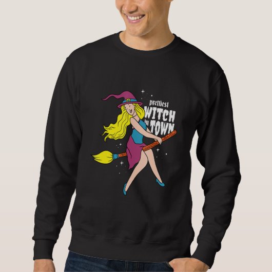 Hübsche Hexenfliegen Sweatshirt (Vorderseite)