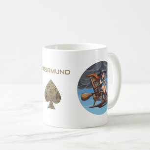 Hübsche Hexenpilotin Kaffeetasse