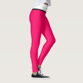 Hübsche Himbeere Schwarz Weiß Leggings (Rechts)
