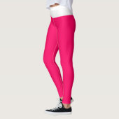 Hübsche Himbeere und Weiß Leggings (Links)