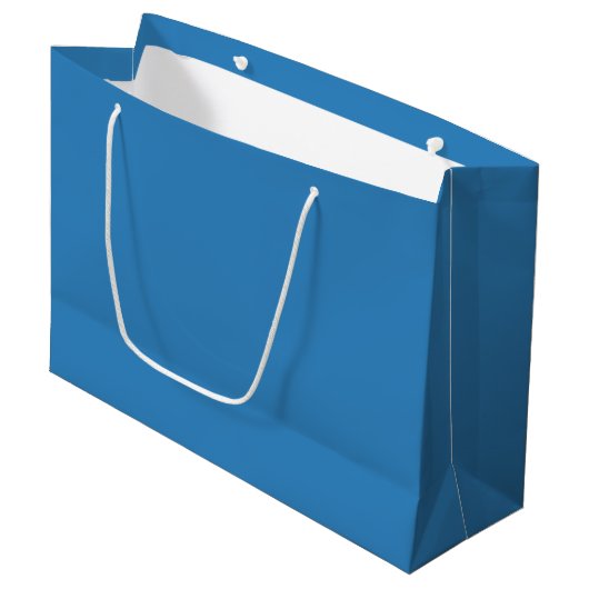 Hübsche Himmelblaue Hochzeitsdusche Große Geschenktüte (Vorderseite Schrägansicht)