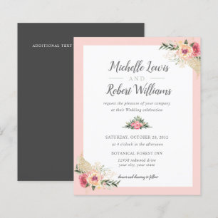 HÜBSCHE Hochzeit in Rosa und Grau