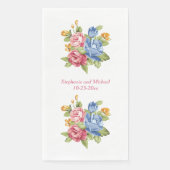 Hübsche Hochzeit Land Elegante Blumenstrauß oder Serviette (Vorderseite)