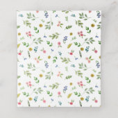 Hübsche Hochzeit mit hellen Wasserfarben Platzkarte (Innenseite Aufgefaltet)