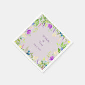 Hübsche Hochzeit mit Orchideen Serviette (Ecke)