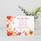 Hübsche Hochzeit Save The Date (Stehend Vorderseite)