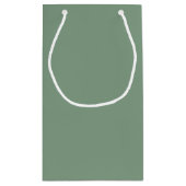 Hübsche Hochzeit von Basil Green & White Daisies Kleine Geschenktüte (Rückseite)