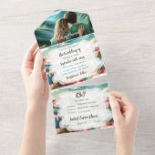 Hübsche Hochzeiten All In One Einladung (Abreißtisch)