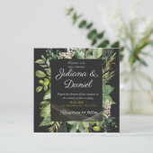 hübsche Hochzeitseinladung Einladung (Stehend Vorderseite)