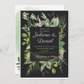 hübsche Hochzeitseinladung Einladung (Vorne/Hinten)