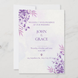 HÜBSCHE Hochzeitseinladungskarte Einladung