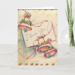 Hübsche Hochzeitsglocken Dankeschön-Karte Dankeskarte