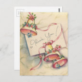 Hübsche Hochzeitsglocken Dankeschön-Karte Postkarte (Vorne/Hinten)