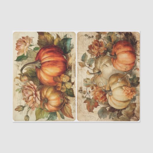 Hübsche Hübsche Pumpkins Seidenpapier (Vorderseite)