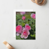Hübsche Hübsche Rosensteine Mitteilungskarte (Vorderseite/Rückseite Beispiel)