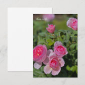 Hübsche Hübsche Rosensteine Mitteilungskarte (Vorne/Hinten)