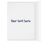 Hübsche Hühner im Weltraum Cartoon Geburtstagskart (Innen (Links))