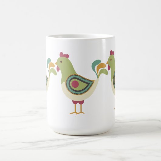 Hübsche Hühner Kaffeetasse (Mittel)