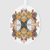 Hübsche Hühner Ornament (Vorderseite)